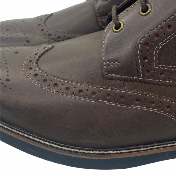 Nunn Bush Odell Wingtip Rust Dress Boots - Picture 12 of 16